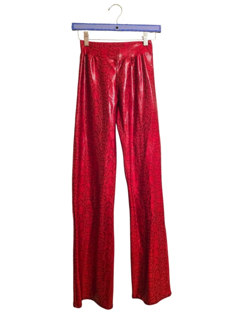 Vintage | Y2K Red Snakeprint Leggings